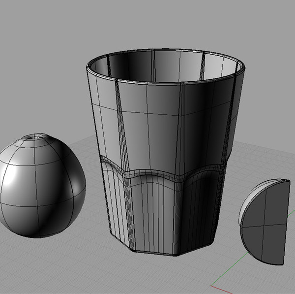 caipirinha cocktail glass 3ds - caipirinha by bubble3D